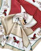 Pañuelo Cler Beige / Burdeo