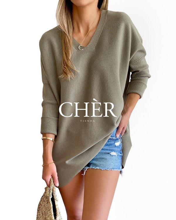 Sweater Clara Verde Oliva