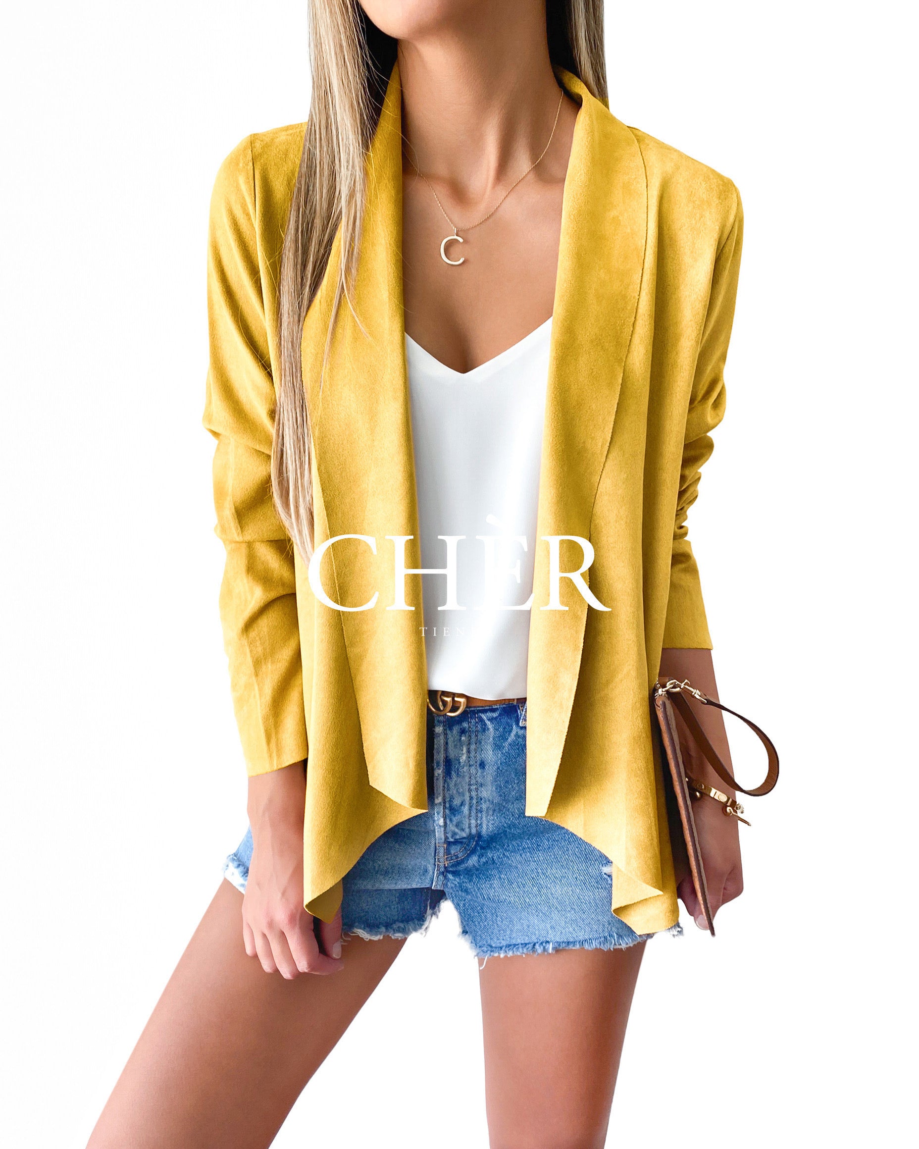 Chaqueta Suede Monterrey Mostaza