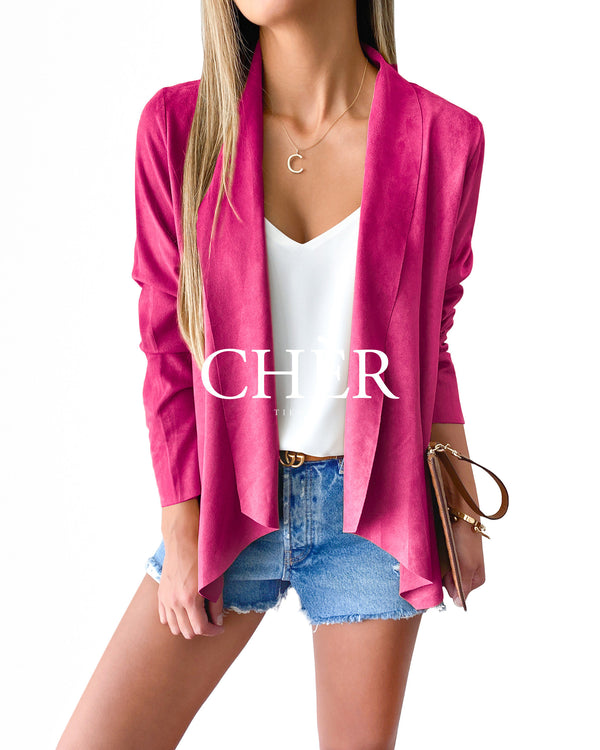 Chaqueta Suede Monterrey Guinda