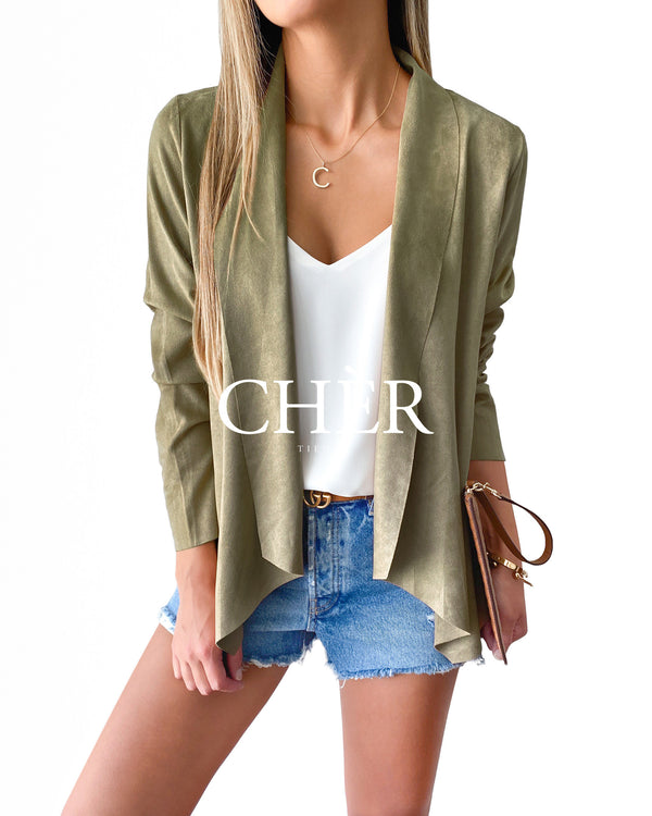 Chaqueta Suede Monterrey Verde Oliva