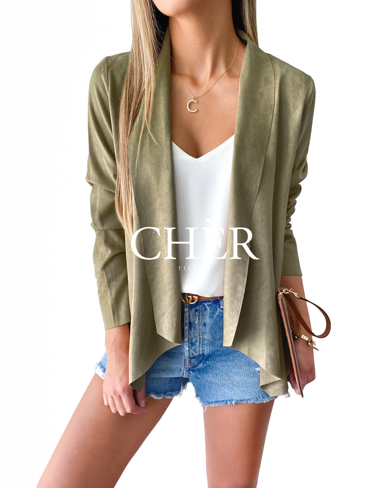 Chaqueta Suede Monterrey Verde Oliva
