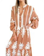 Vestido Caprari Tostado