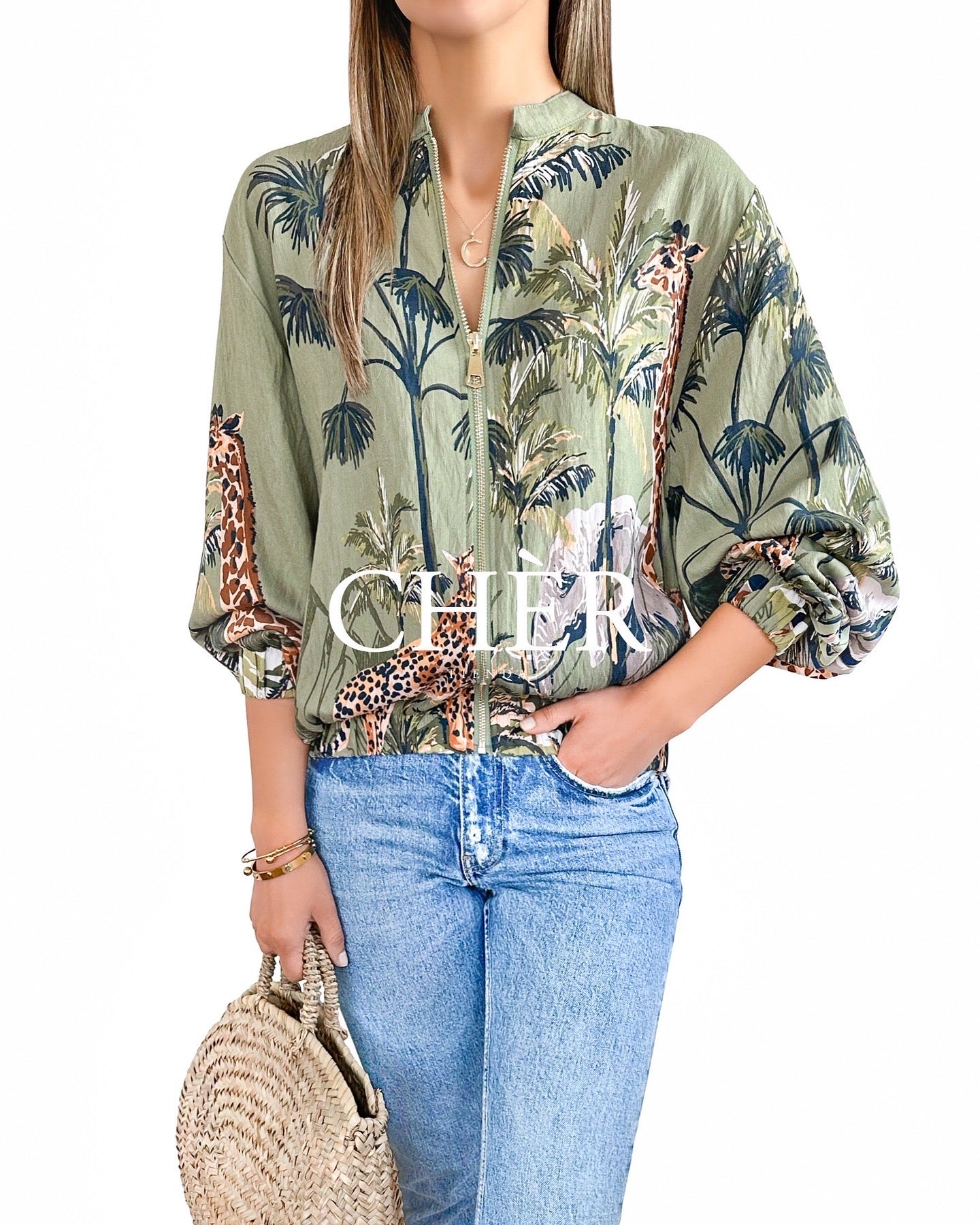 Bomber Loreane Verde Oliva