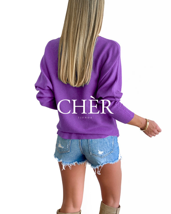 Sweater Laure Morado