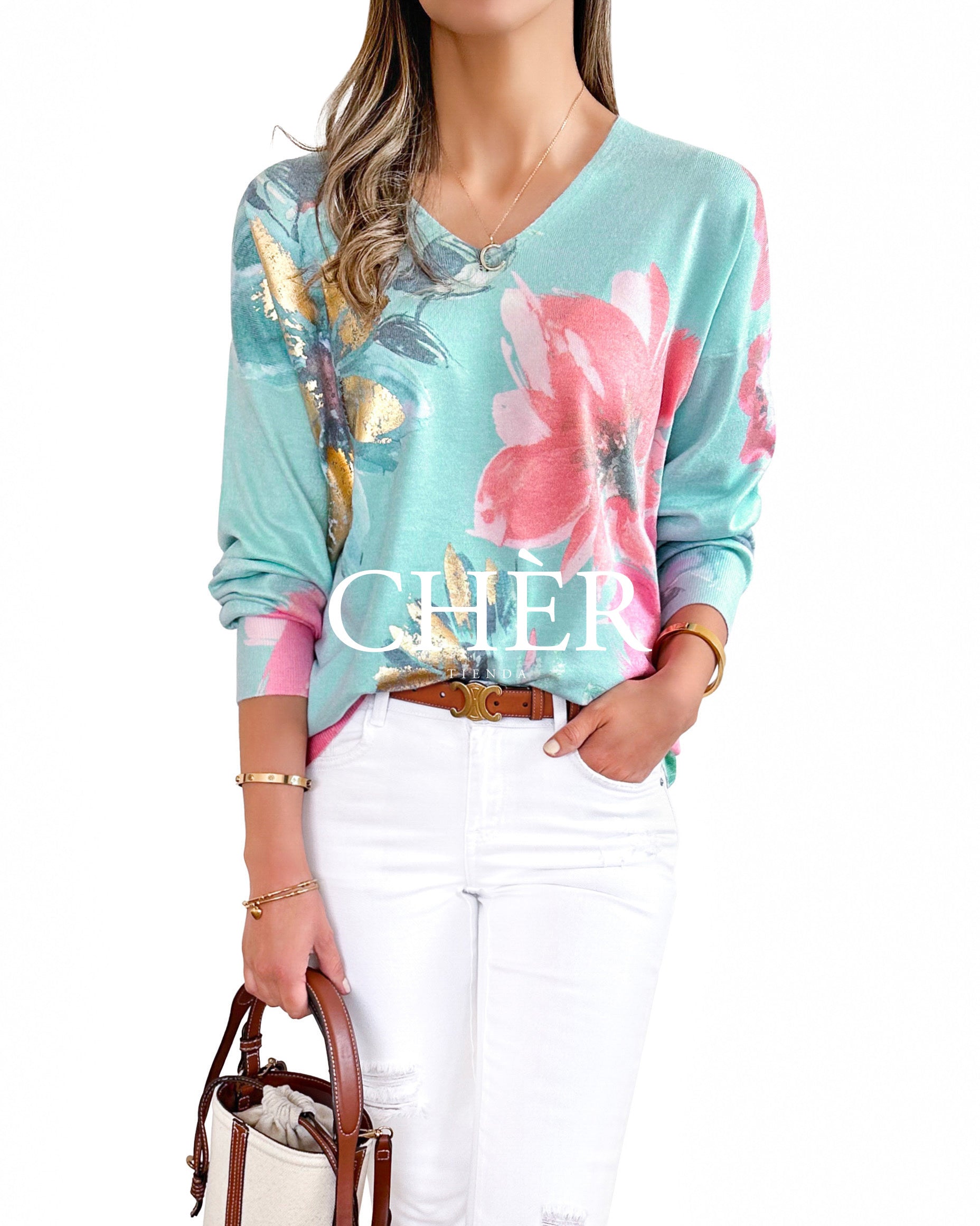 Sweater Ritz Turquesa