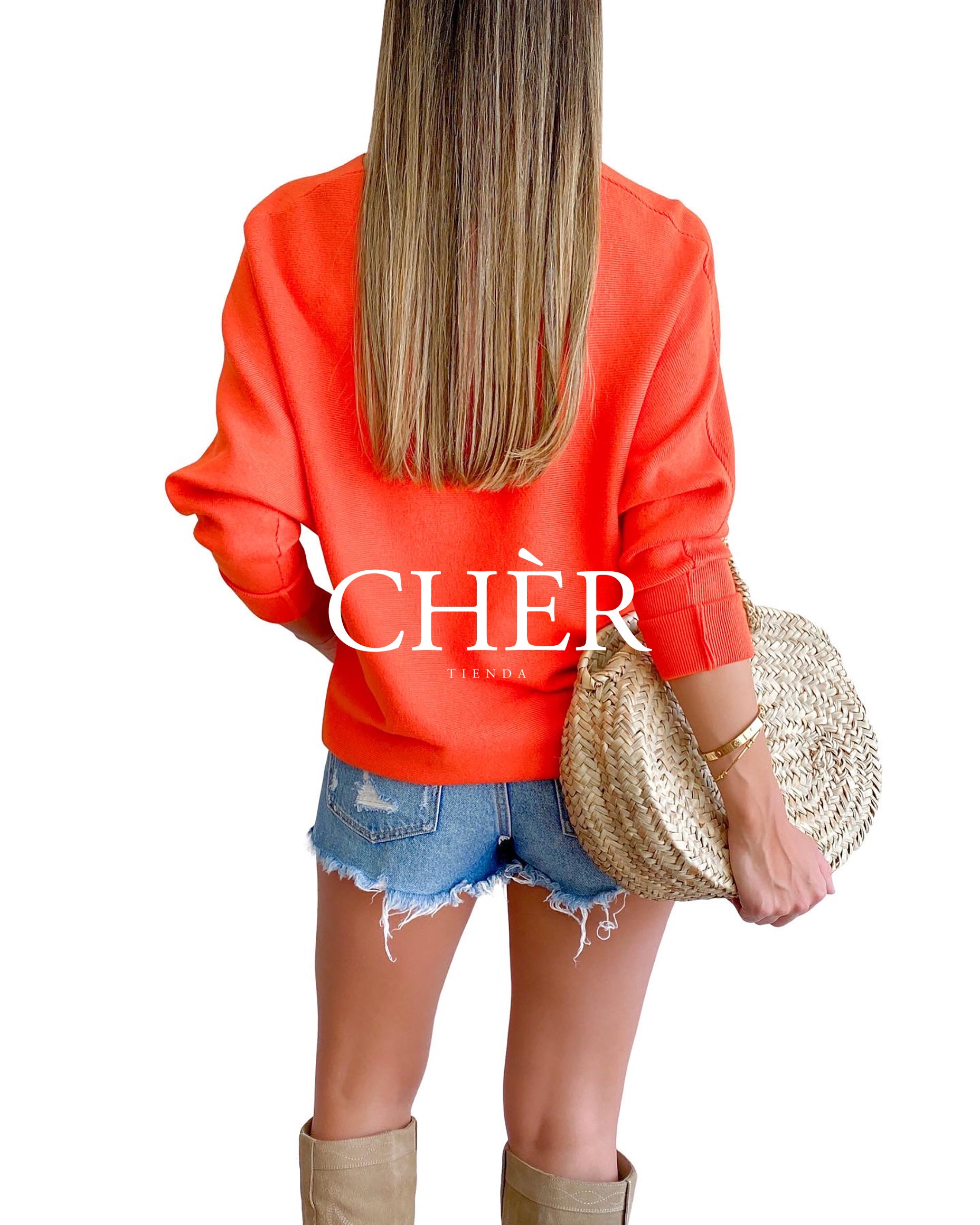 Sweater Laure Naranja
