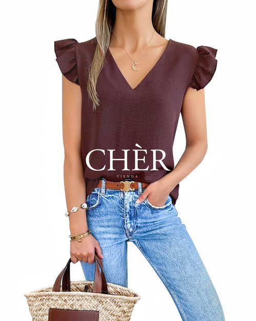 Blusa Rivière Chocolate