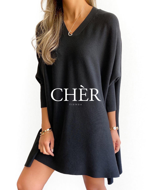 Poncho Rafaela Negro